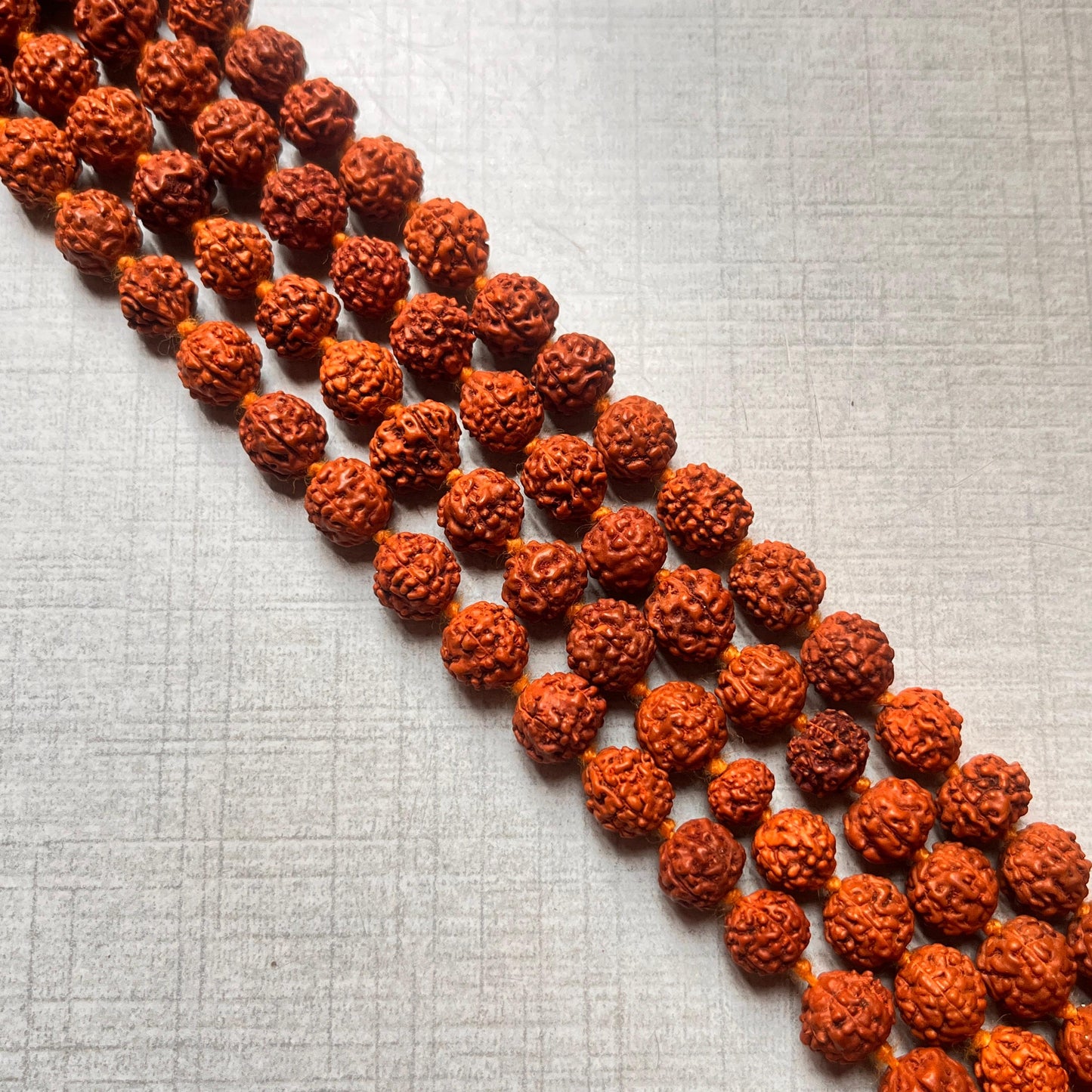 5 Mukhi Rudraksha Mala 108 Beads With Kashi Gangajal | Blessed by Baba Kashi Vishwanath, Spiritual Healing for Lord Shiva Devotees, Stress Relief, & Positive Energy | Unisex