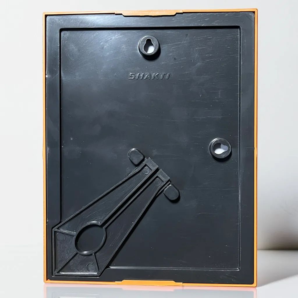 Divine Laxmi Ganesh Jari-Coated Photo Frame, Idol for Navratri, Diwali, Dhanteras, Daily Pooja, Home & Office Temple (16x21 cm) (Yellow)